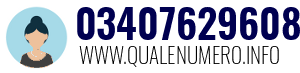 Numero di telefono 03407629608 03407629608