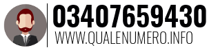 Numero di telefono 03407659430 03407659430