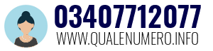 Numero di telefono 03407712077 03407712077