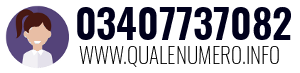 Numero di telefono 03407737082 03407737082