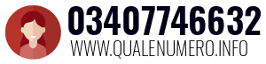 Numero di telefono 03407746632 03407746632
