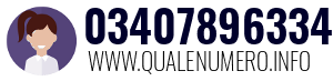Numero di telefono 03407896334 03407896334