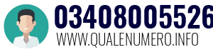 Numero di telefono 03408005526 03408005526
