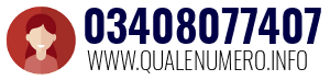 Numero di telefono 03408077407 03408077407