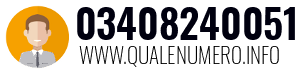 Numero di telefono 03408240051 03408240051
