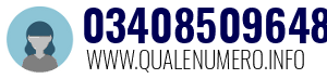 Numero di telefono 03408509648 03408509648