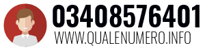 Numero di telefono 03408576401 03408576401