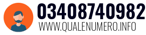 Numero di telefono 03408740982 03408740982