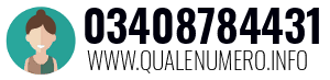 Numero di telefono 03408784431 03408784431
