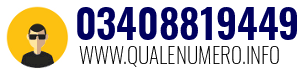 Numero di telefono 03408819449 03408819449