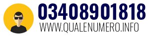 Numero di telefono 03408901818 03408901818