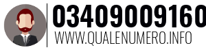 Numero di telefono 03409009160 03409009160