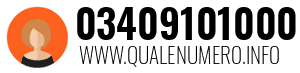 Numero di telefono 03409101000 03409101000