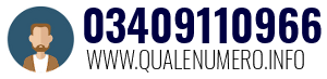 Numero di telefono 03409110966 03409110966