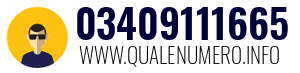 Numero di telefono 03409111665 03409111665