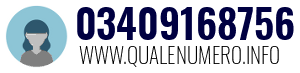 Numero di telefono 03409168756 03409168756