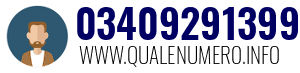 Numero di telefono 03409291399 03409291399