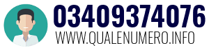 Numero di telefono 03409374076 03409374076