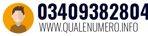 Numero di telefono 03409382804 03409382804