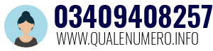 Numero di telefono 03409408257 03409408257