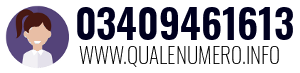 Numero di telefono 03409461613 03409461613