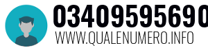Numero di telefono 03409595690 03409595690