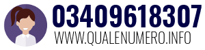 Numero di telefono 03409618307 03409618307