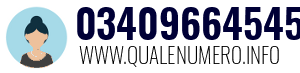 Numero di telefono 03409664545 03409664545