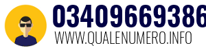 Numero di telefono 03409669386 03409669386