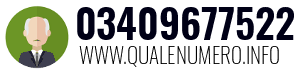 Numero di telefono 03409677522 03409677522