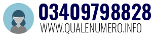 Numero di telefono 03409798828 03409798828