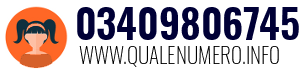 Numero di telefono 03409806745 03409806745