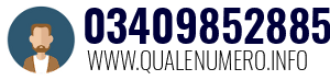 Numero di telefono 03409852885 03409852885