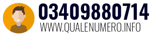 Numero di telefono 03409880714 03409880714
