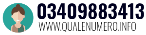 Numero di telefono 03409883413 03409883413