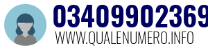 Numero di telefono 03409902369 03409902369