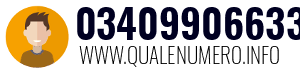 Numero di telefono 03409906633 03409906633