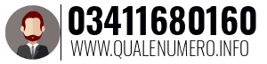Numero di telefono 03411680160 03411680160