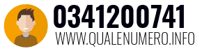 Numero di telefono 0341200741 0341200741