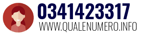 Numero di telefono 0341423317 0341423317