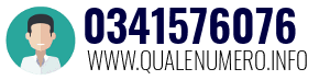Numero di telefono 0341576076 0341576076