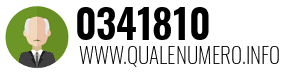 Numero di telefono 0341810 0341810