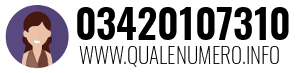 Numero di telefono 03420107310 03420107310