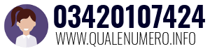 Numero di telefono 03420107424 03420107424