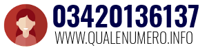 Numero di telefono 03420136137 03420136137