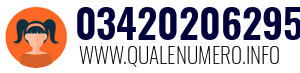 Numero di telefono 03420206295 03420206295