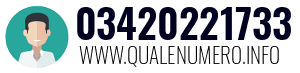 Numero di telefono 03420221733 03420221733