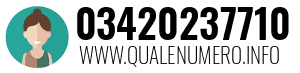 Numero di telefono 03420237710 03420237710