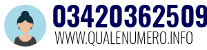 Numero di telefono 03420362509 03420362509