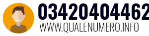 Numero di telefono 03420404462 03420404462